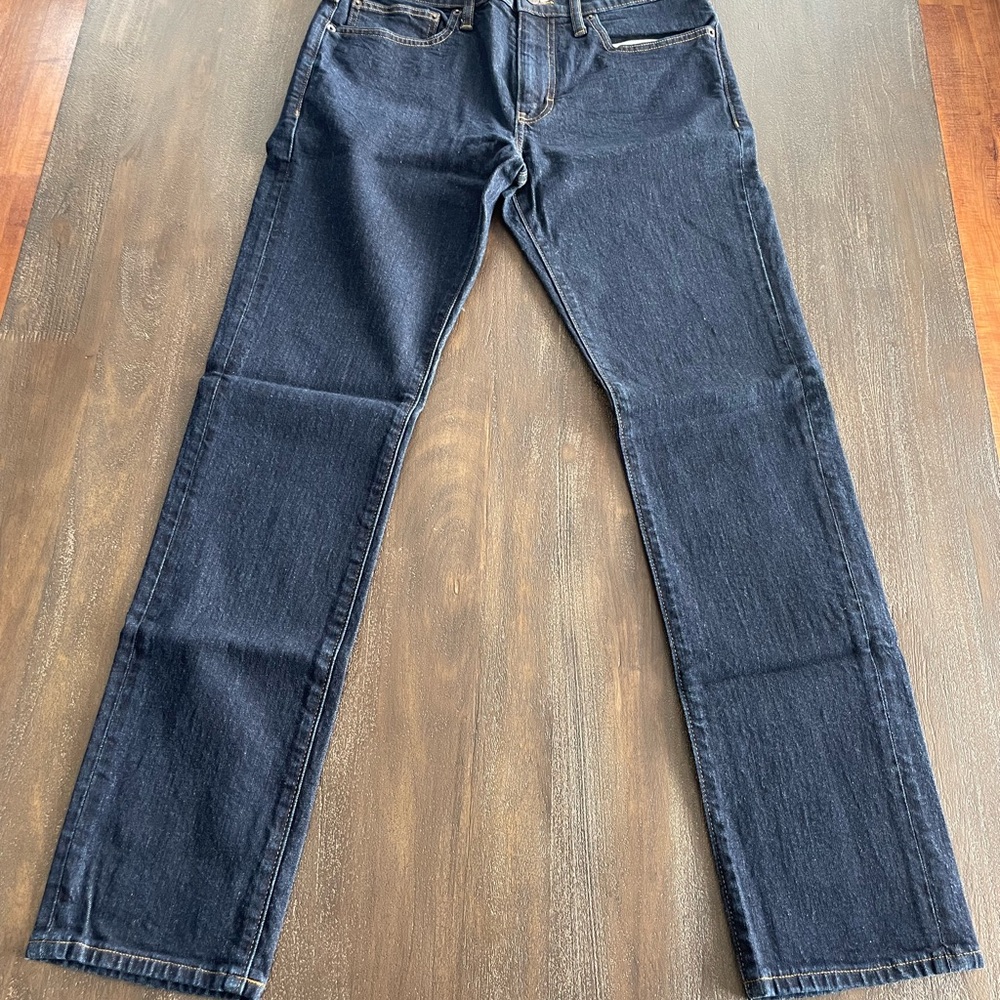 J. Crew Factory Dark Wash Straight Jeans